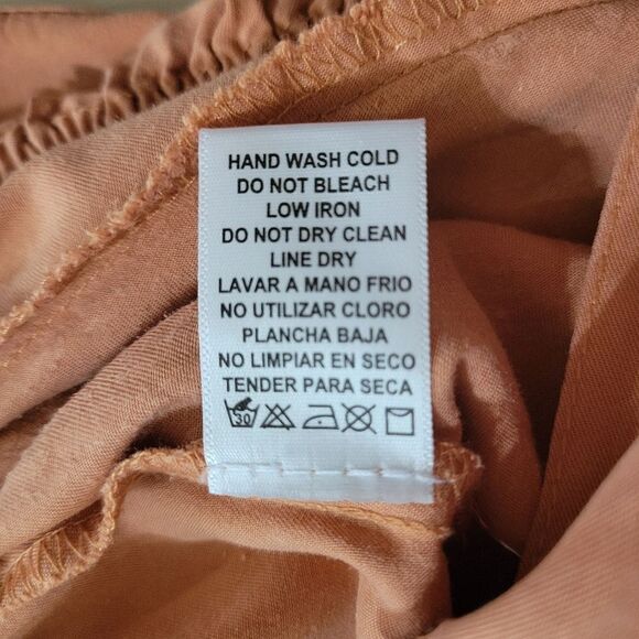 Staccato Women's Peach Four Button Accent Tank Romper - Picture 14 of 16